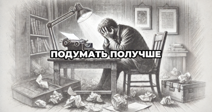 Подумать получше. Написание сценария, в котором есть проблемы